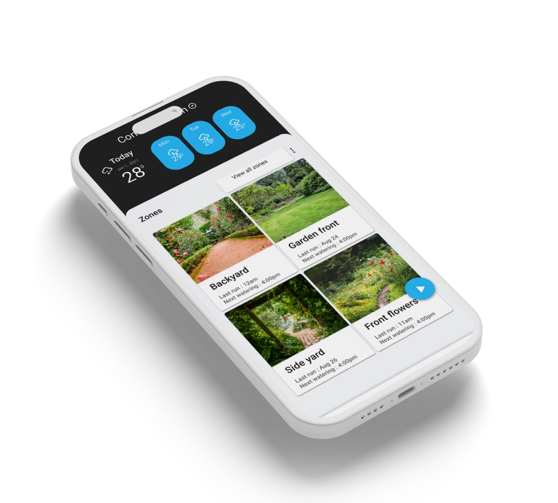 Smart garden IoT system monitoring soil moisture, irrigation, and plant health using connected sensors